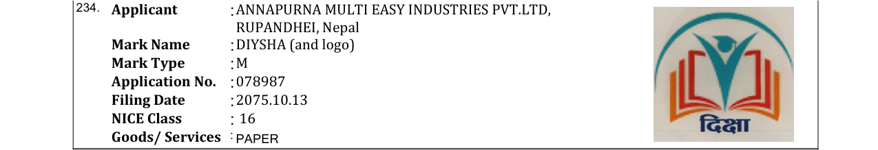 Original bulletin entry for DIYSHA (and logo)