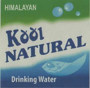 HIMALAYAN KOOL NATURAL DRINKING WATER (and logo) trademark logo