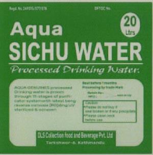AQUA SICHU WATER (and logo) trademark logo