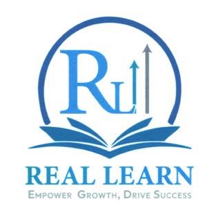 REAL LEARN (and logo) trademark logo