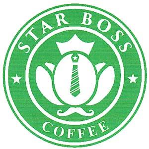 STAR BOSS COFFEE (and logo) trademark logo