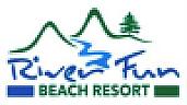 RIVER FUN BEACH RESORT (and logo) trademark logo