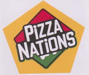 PIZZA NATIONS (and logo) trademark logo