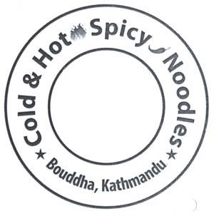 COLD AND HOT SPICY NOODLES (and logo) trademark logo