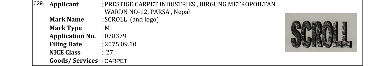 Original bulletin entry for TUFTED (and logo)