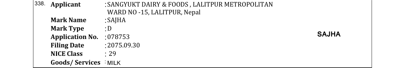 Original bulletin entry for LADDU GOPAL (and logo)