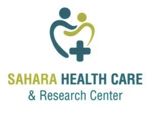 SAHARA HEALTH CARE & RESEARCH CENTER (and logo) trademark logo