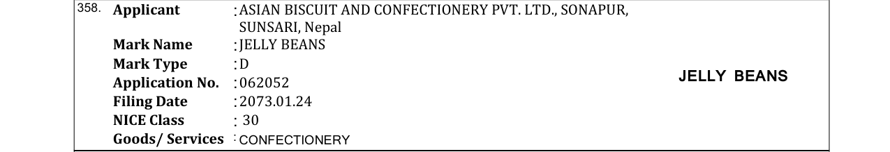 Original bulletin entry for GOAL
