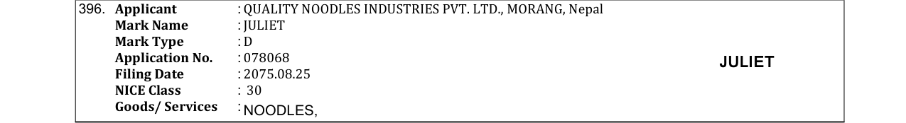 Original bulletin entry for SUPA GOLD (and logo)