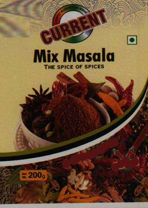 CURRENT CORIANDER POWDER (and logo) trademark logo