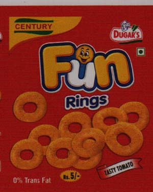 CENTURY POTATO CRACKER (and logo) trademark logo