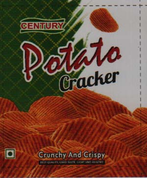 CENTURY POTATO CHICKEN CRACKER (and logo) trademark logo