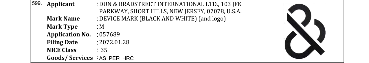 Original bulletin entry for DEVICE MARK (COLOR) (and logo)