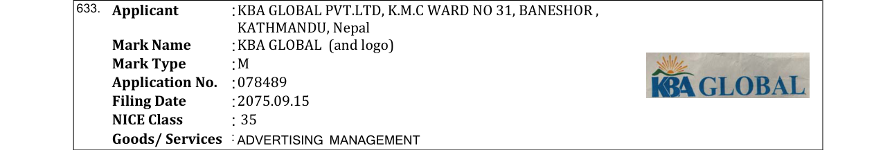 Original bulletin entry for JOGINDRA PAN PASAL (and logo)