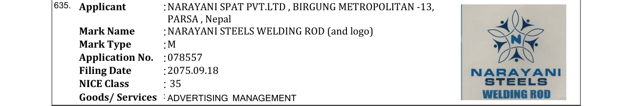Original bulletin entry for BFC (and logo)