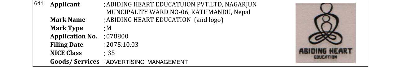 Original bulletin entry for SIPRADI (and logo)