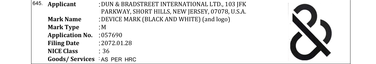 Original bulletin entry for DEVICE MARK (COLOR) (and logo)