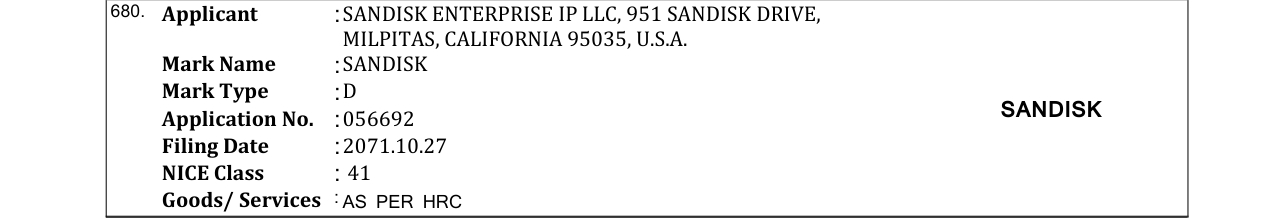 Original bulletin entry for APPLE