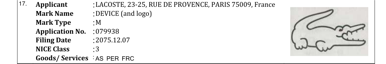 Original bulletin entry for DEVICE (and logo)