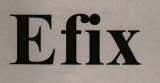 EFIX (and logo) trademark logo