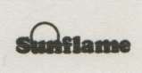 SUNFLAME (and logo) trademark logo