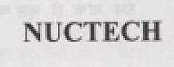 NUCTECH (and logo) trademark logo