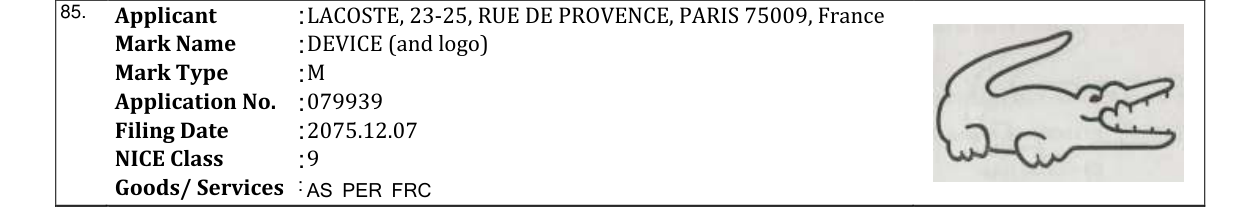 Original bulletin entry for DEVICE (and logo)