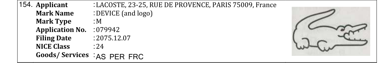 Original bulletin entry for DEVICE (and logo)