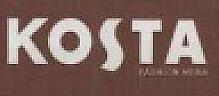 KOSTA FASHION WEAR (and logo) trademark logo