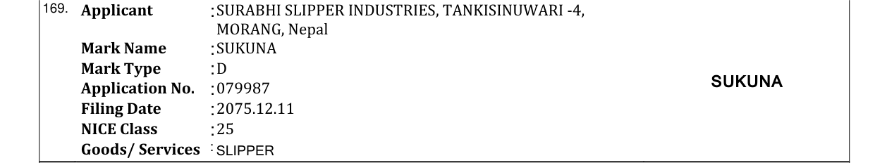 Original bulletin entry for SUKUNA