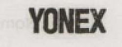 YONEX (and logo) trademark logo