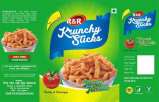 R & R KRUNCHY STICK TANGY TOMATO (and logo) trademark logo