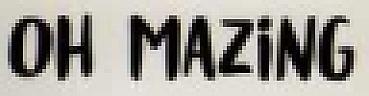 OH MAZING (and logo) trademark logo