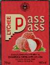 PASS PASS LYCHEE (and logo) trademark logo
