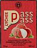 PASS PASS LYCHEE (and logo) trademark logo