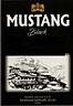MUSTANG BLACK (and logo) trademark logo