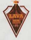LAVA RUM RARE BLEND (and logo) trademark logo