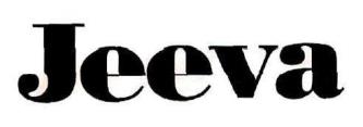 JEEVA (and logo) trademark logo