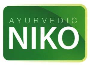 AYURVEDIC NIKO (and logo) trademark logo