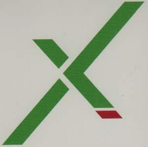 X and logo (and logo) trademark logo