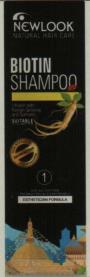 NEWLOOK NATURAL HAIR CARE BIOTIN SHAMPOO (and logo) trademark logo