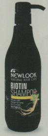NEWLOOK BIOTIN SHAMPOO (and logo) trademark logo