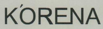 KORENA (and logo) trademark logo