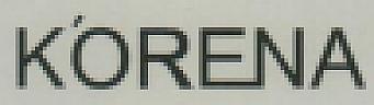 KORENA (and logo) trademark logo