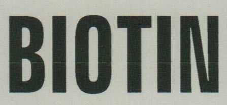 BIOTIN (and logo) trademark logo