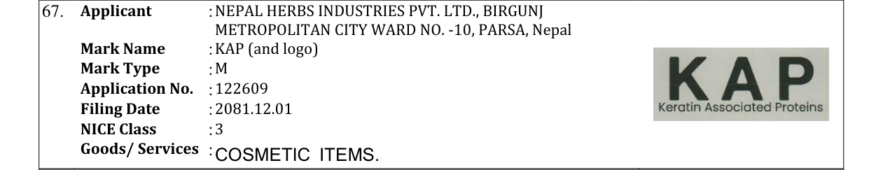 Original bulletin entry for KAP (and logo)