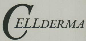CELLDERMA (and logo) trademark logo