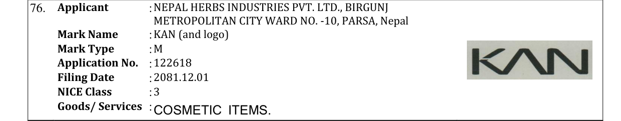 Original bulletin entry for KAN (and logo)