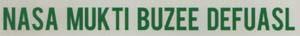 NASA MUKTI BUZEE DEFUASL (and logo) trademark logo
