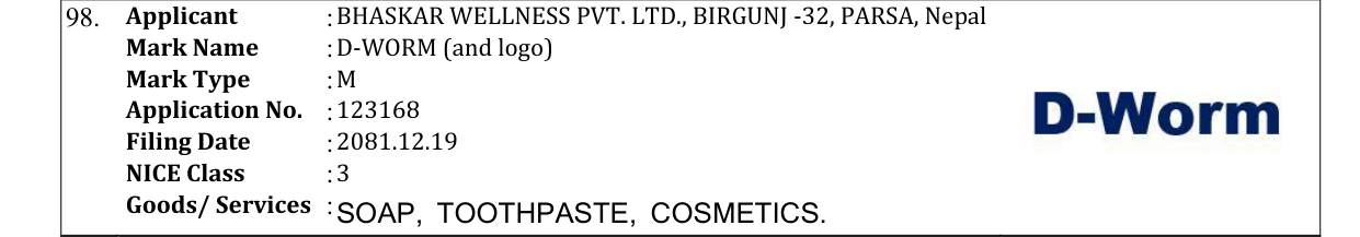 Original bulletin entry for D-WORM (and logo)